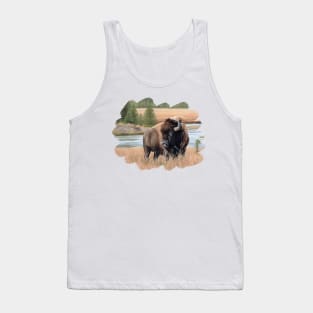 American Bison Painting Tank Top